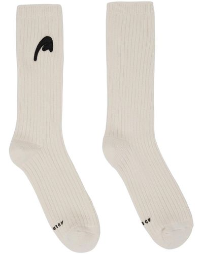Adererror Off-white A-peec Logo Socks