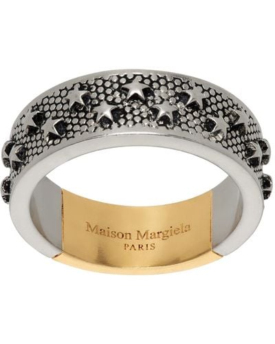Maison Margiela Silver & Gold Star Ring - Metallic