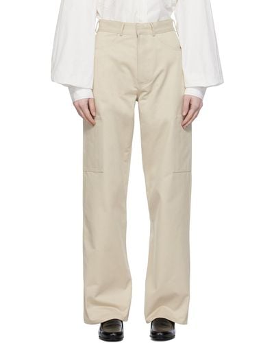 Elleme Patch Pocket Trousers - White