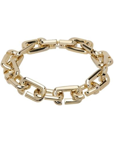 Marc Jacobs Gold 'the J Marc Chain Link' Bracelet - Metallic