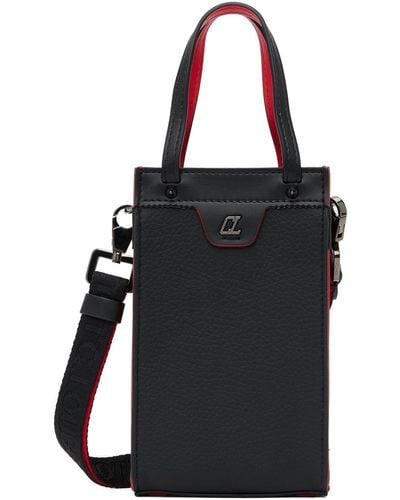 Christian Louboutin Black & Red Nano Ruistote Bag