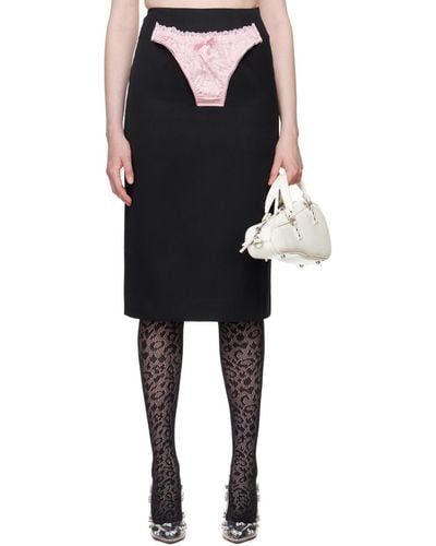 VAQUERA Panty Midi Skirt - Black