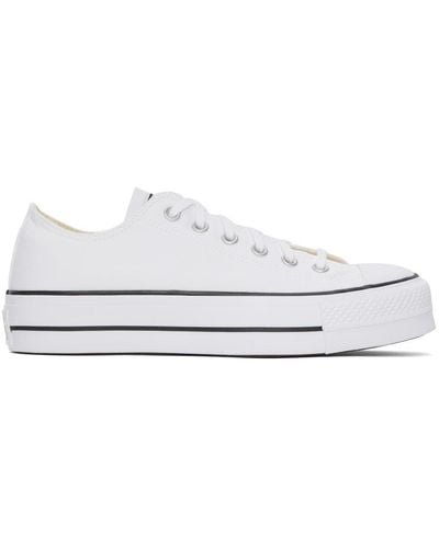 Converse White Chuck Taylor All Star Lift Sneakers - Black