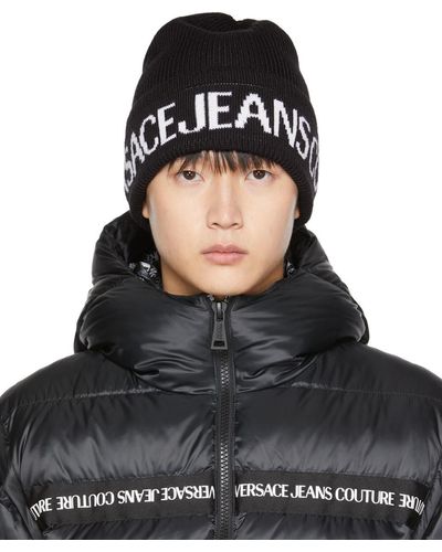 Versace Jeans Couture ロゴ ビーニー - ブラック