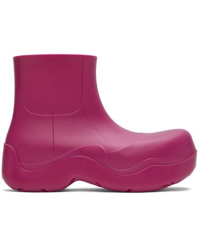 Bottega Veneta Puddle Boots - Purple