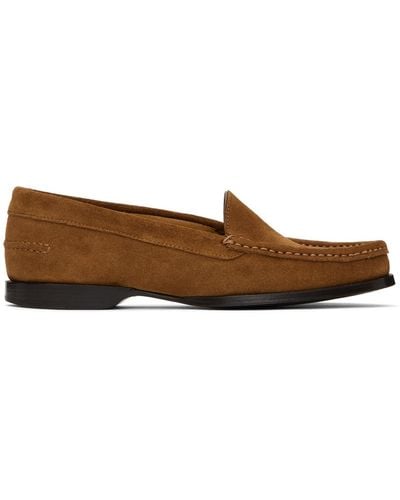 The Row Tan Ruth Loafers - Black