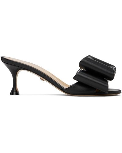 Mach & Mach 'le Cadeau' Nappa 65 Heeled Sandals - Black