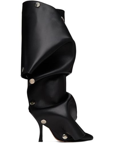 Y. Project Snap Off Boots - Black