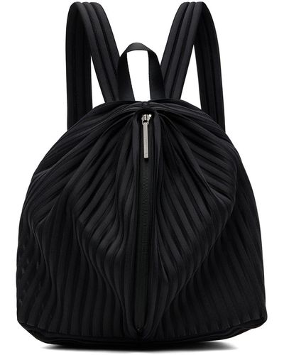 Issey Miyake Black Linear Knit 28 Backpack