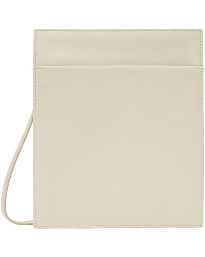 The Row Off-white Pocket Pouch - Natural