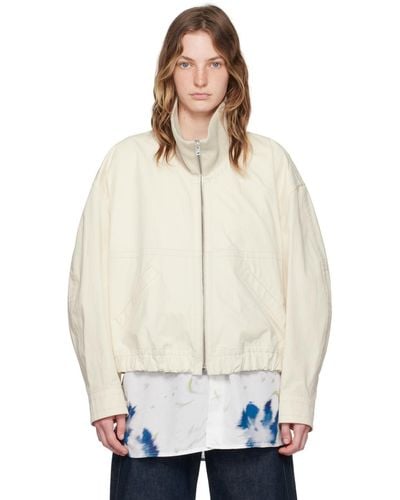 Lemaire Off- Double Layer Jacket - White