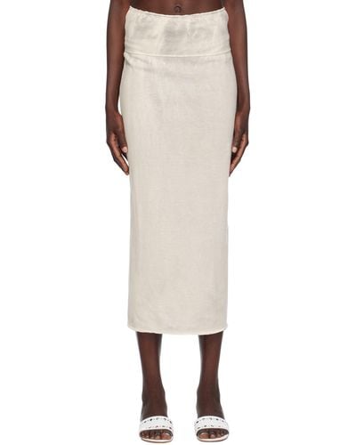 Paloma Wool Off- Drytears Reversible Maxi Skirt - Natural