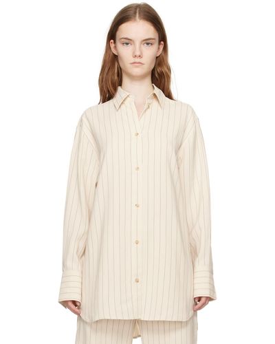 Totême Toteme Beige Relaxed Shirt - Natural