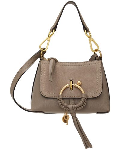 See By Chloé Taupe Joan Mini Crossbody Bag - Brown