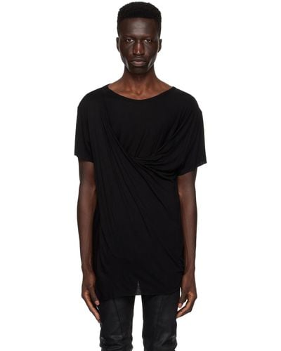 Julius T-shirt drapé noir - permanent