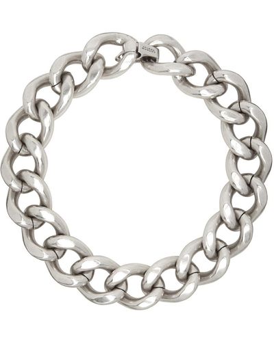 Isabel Marant Silver Links Necklace - Metallic