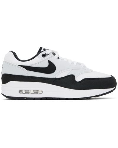 Nike White & Black Air Max 1 Sneakers