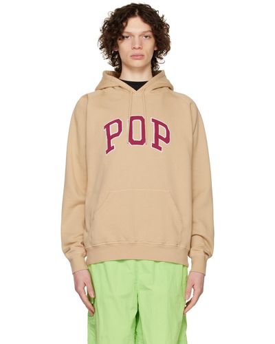 Pop Trading Co. Tan Arch Hoodie - Green