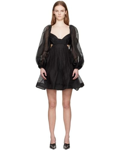 Zimmermann Harmony Bralette Minidress - Black