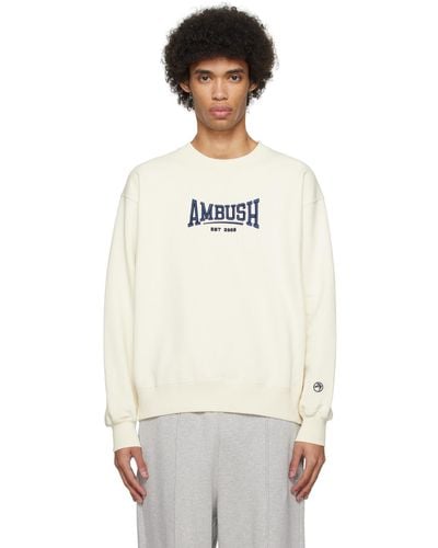Ambush Off-white Embroidered Sweatshirt