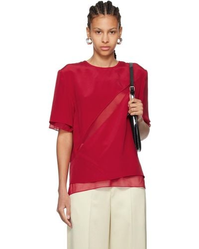 Peter Do Slash T-Shirt - Red