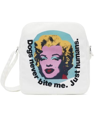Comme des Garçons Comme Des Garçons Shirt White Andy Warhol Print Messenger Bag - Multicolour
