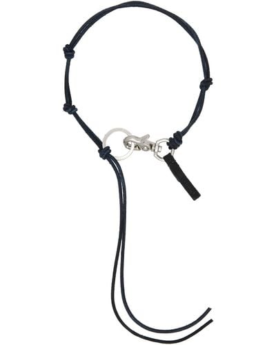 Our Legacy Navy Ladon Necklace - Black