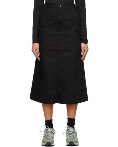 Snow Peak Takibi Chino Maxi Skirt - Black