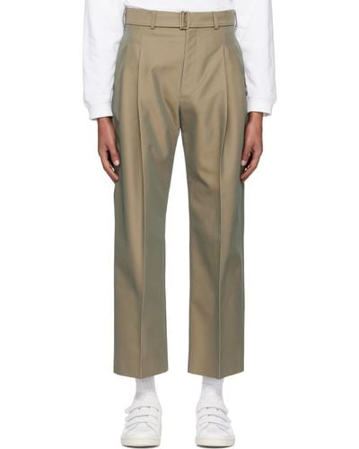 Rito Structure Belted Trousers - Natural