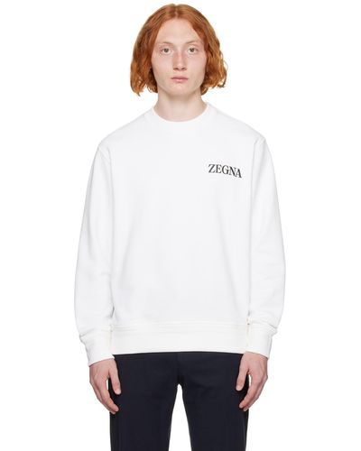 Zegna Bonded Sweatshirt - White