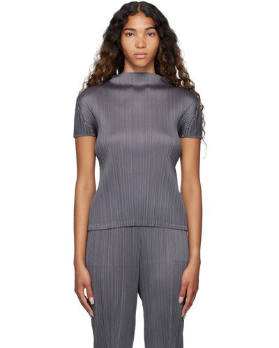 Issey Miyake Pleats Please Mock Neck L/S