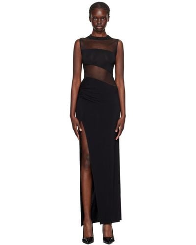 Nensi Dojaka Nelumbo Maxi Dress - Black
