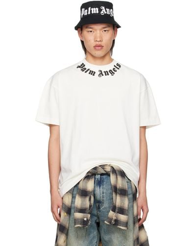 Palm Angels Off- Printed T-shirt - White