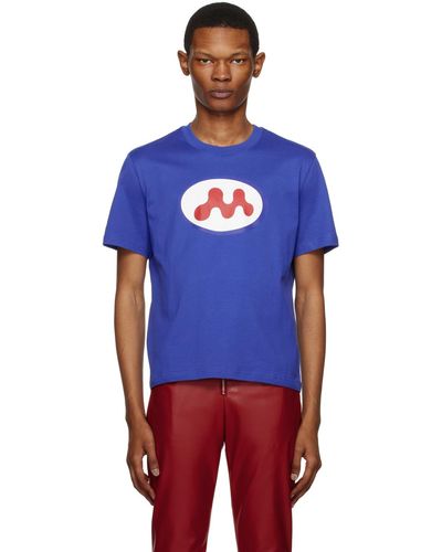 Mowalola T-shirt walkman bleu