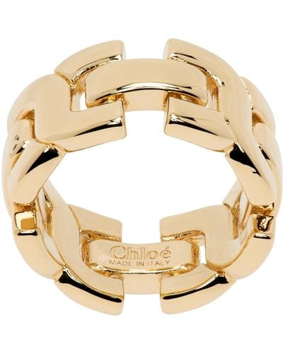 Chloé Gold Marcie Ring - Metallic