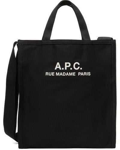 A.P.C. Recovery Shopping Tote - Black
