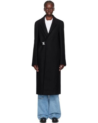 1017 ALYX 9SM Black Buckle Coat