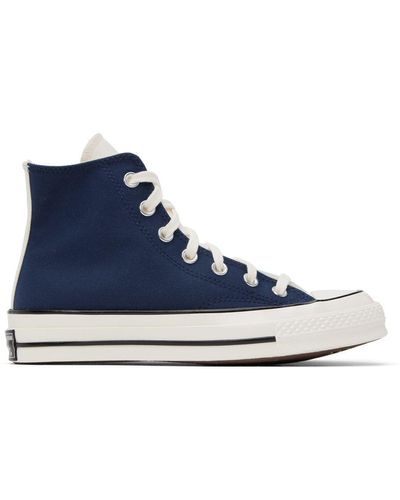 Converse Chuck 70 Colour-block Canvas High-top Sneakers - Blue