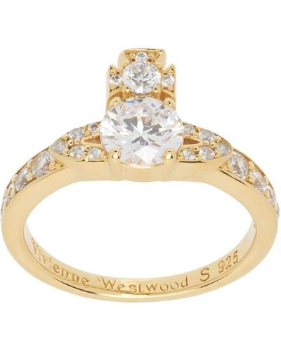 Vivienne Westwood Bague ismene dorée - Métallisé