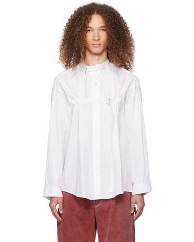 R13 Cinch Strap Shirt - White