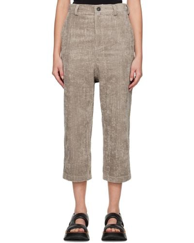 Sofie D'Hoore Taupe Prime Trousers - Natural