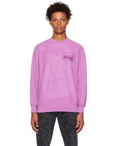 Aries Temple Sweatshirt - Pink