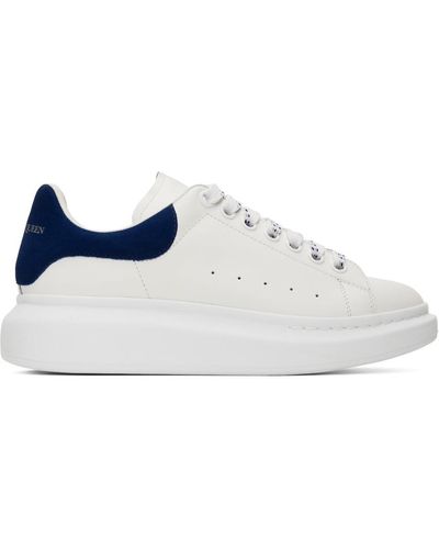 Alexander McQueen White Oversized Sneakers - Black