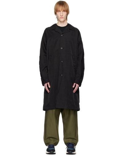 Comme des Garçons スプレッドカラー コート - ブラック