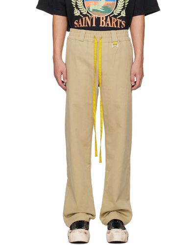 Rhude Beige Drawstring Trousers - Natural