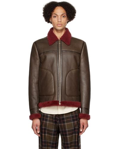 Paul Smith Leather jackets for Men | Online Sale up to 55% off | Lyst