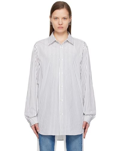 Jean Paul Gaultier Striped Shirt - White