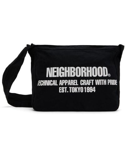 Neighborhood Newspaper バッグ - ブラック