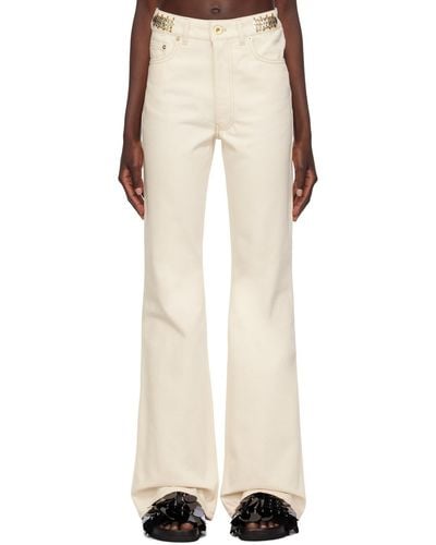 Rabanne Off-white Flared Jeans