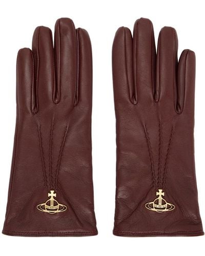 Vivienne Westwood Red Orb Gloves - Purple